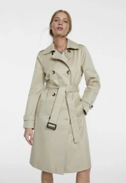 Stradivarius LONG REINFORCED - Trenchcoat - Beige