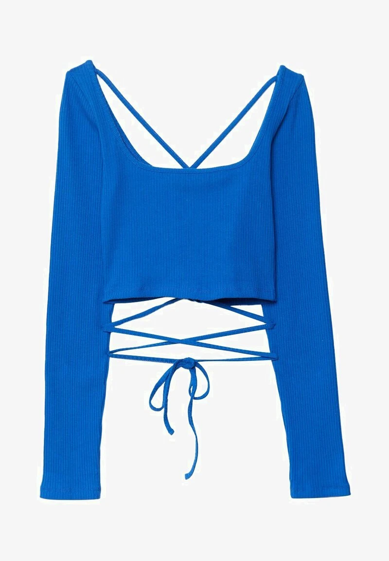 Stradivarius MIT SCHNALLE AM RÜCKEN - Langarmshirt - Blue 5 Stradivarius MIT SCHNALLE AM RÜCKEN - Langarmshirt - Blue – Bild 5