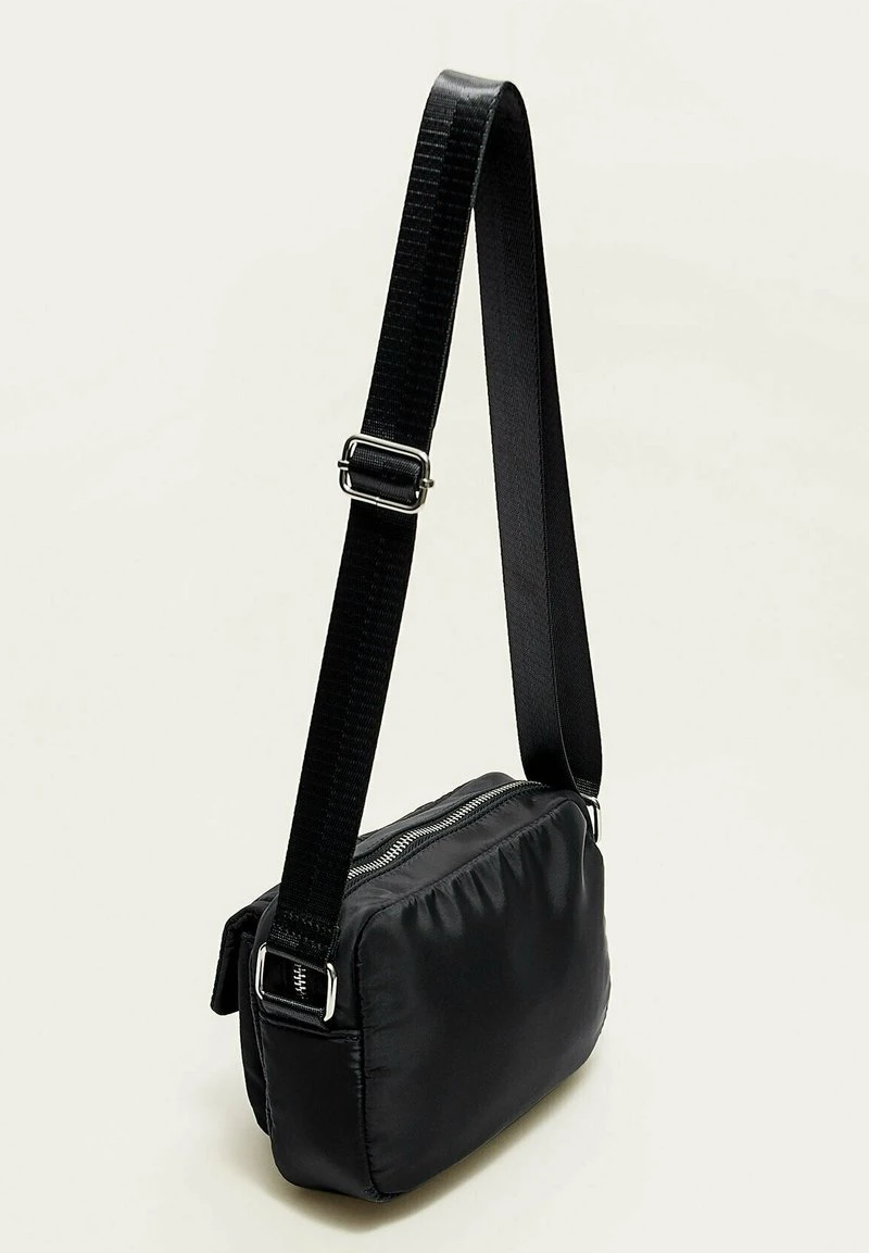 Stradivarius FABRIC WITH BUCKLE - Umhängetasche - Black 4 Stradivarius FABRIC WITH BUCKLE - Umhängetasche - Black – Bild 4