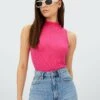 Stradivarius Top - Neon Pink