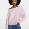 Stradivarius MIT BATEAU-AUSSCHNITT - Strickpullover - Light Pink