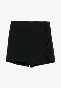 Stradivarius MIT SEITLICHEN SCHLEIFEN - Shorts - Black -Stradivarius Deutschland Verkaufs-Shop 9fc6c4b9e38c45c0ae73c13140eeaae1