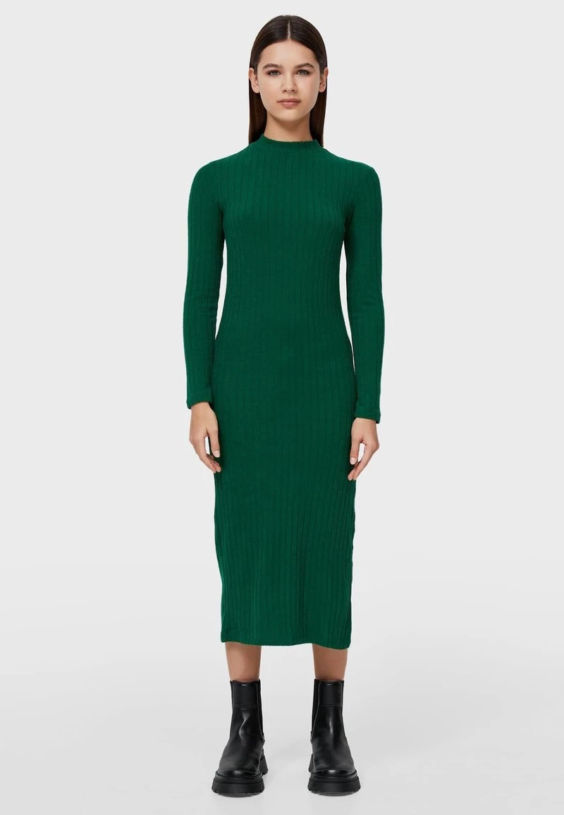 Stradivarius WEICHES - Strickkleid - Mottled Green 2 Stradivarius WEICHES - Strickkleid - Mottled Green – Bild 2