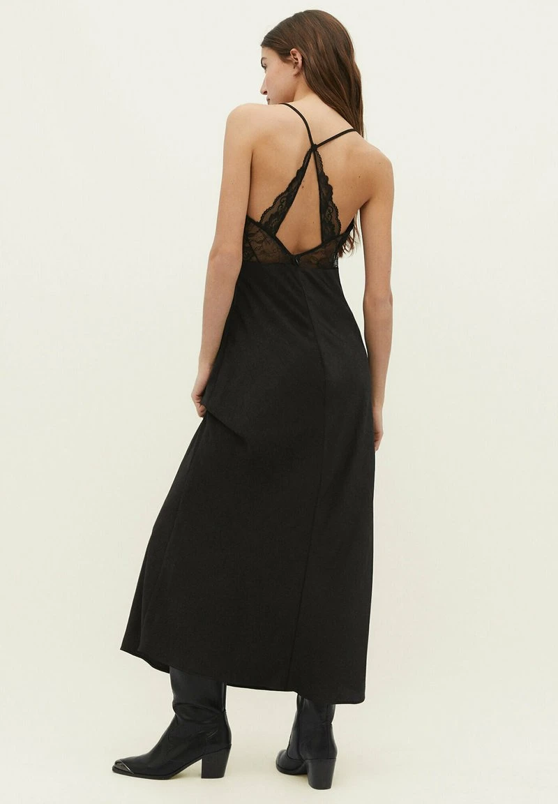 Stradivarius Maxikleid - Black 2 Stradivarius Maxikleid - Black – Bild 2