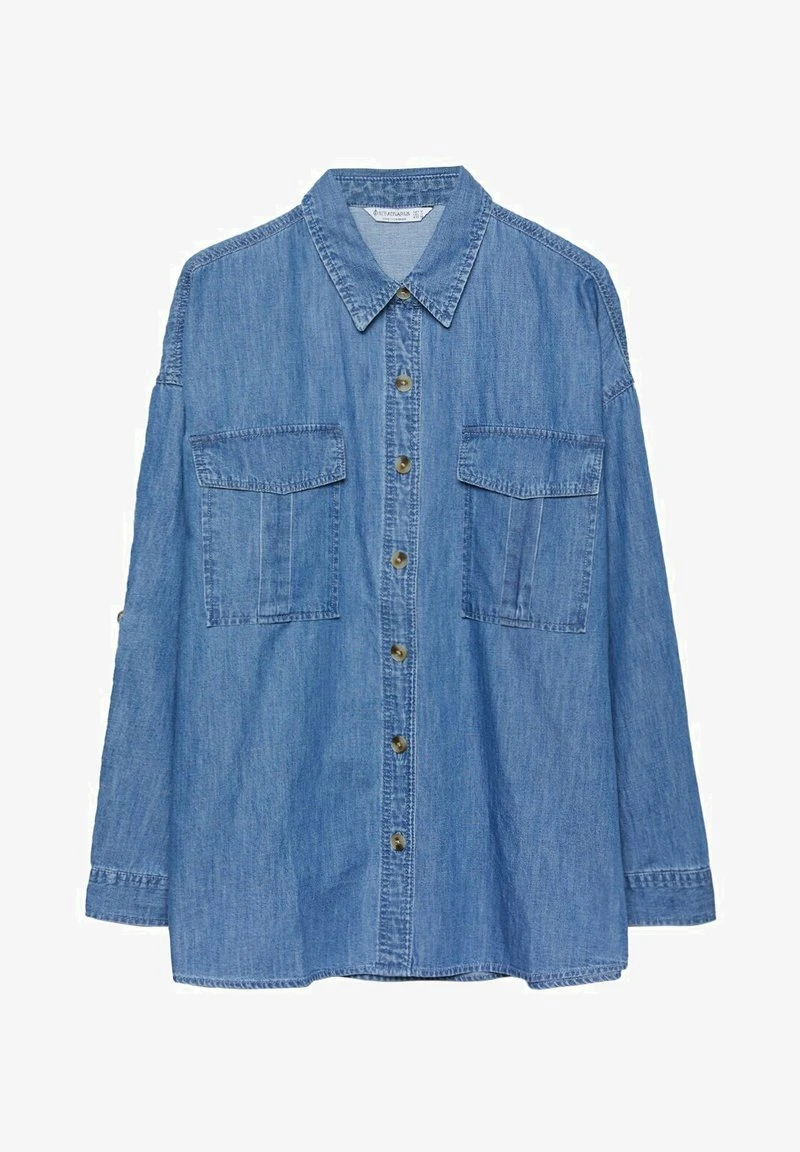 Stradivarius FLOWING - Jeansjacke - Light Blue 5 Stradivarius FLOWING - Jeansjacke - Light Blue – Bild 5