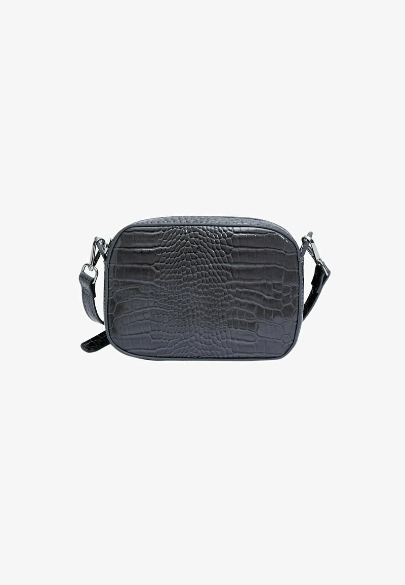 Stradivarius MOCK CROC REPORTER - Umhängetasche - Grey 3 Stradivarius MOCK CROC REPORTER - Umhängetasche - Grey – Bild 3