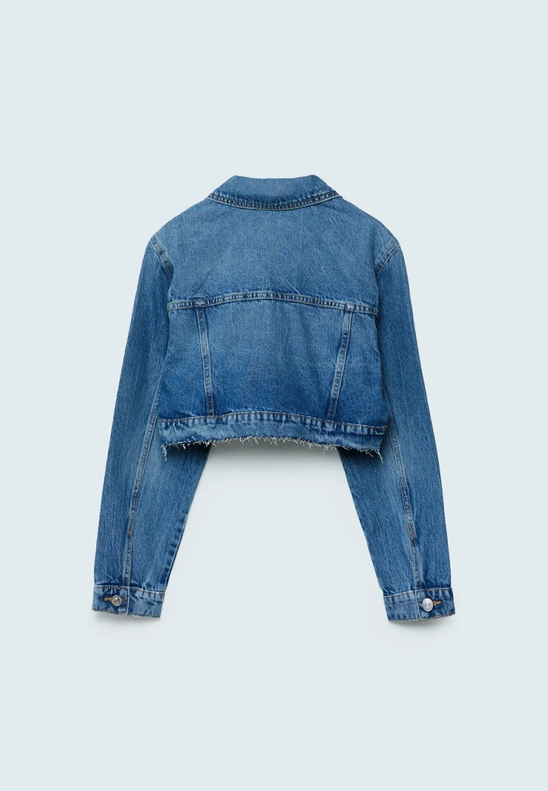 Stradivarius SUPER CROPPED - Jeansjacke - Light Blue 6 Stradivarius SUPER CROPPED - Jeansjacke - Light Blue – Bild 6