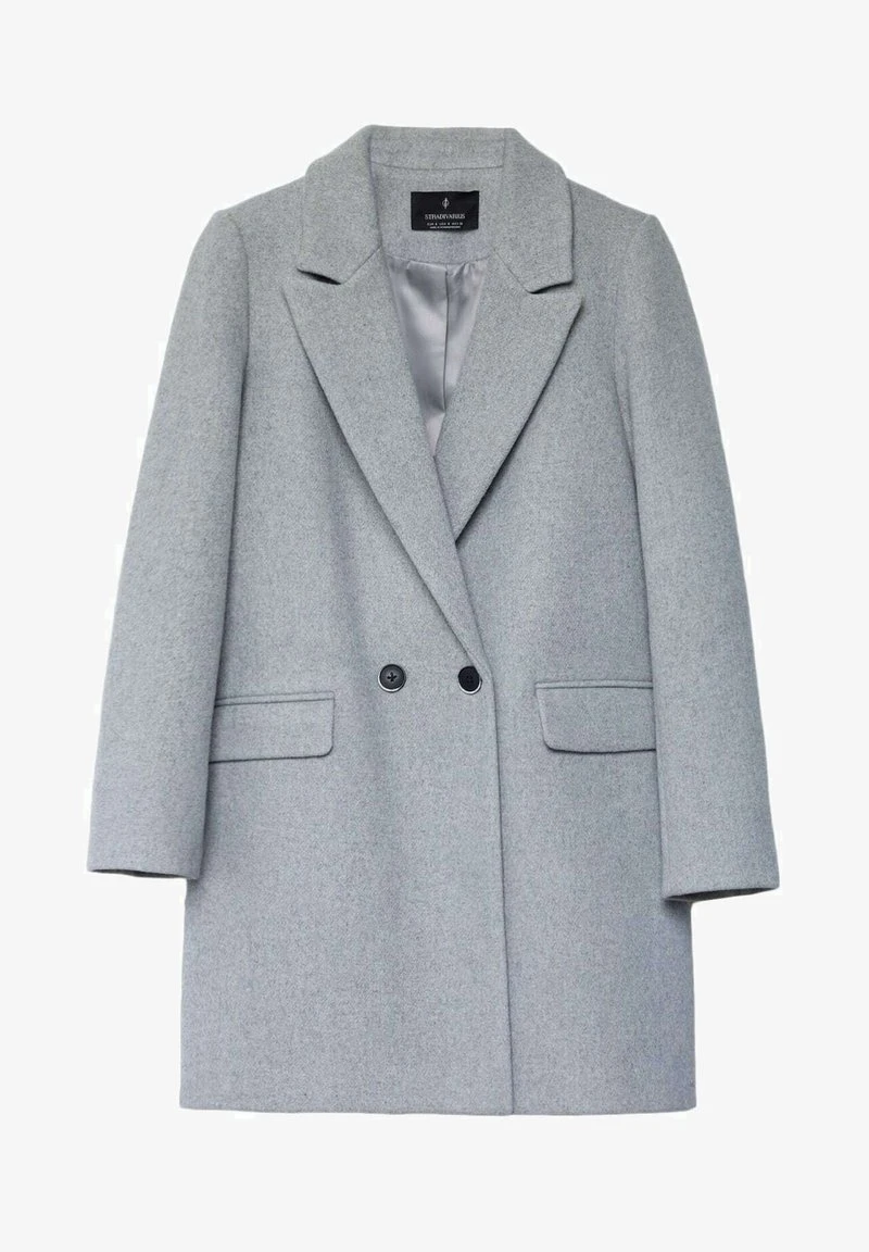 Stradivarius BASIC - Kurzmantel - Grey 5 Stradivarius BASIC - Kurzmantel - Grey – Bild 5