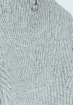 Stradivarius Grober Mit Reißverschluss - Strickpullover - Grey -Stradivarius Deutschland Verkaufs-Shop a334e89e8b3c44f5a90ab476f517dccd