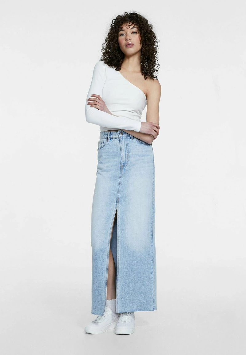 Stradivarius VINTAGE - Maxirock - Blue Denim 2 Stradivarius VINTAGE - Maxirock - Blue Denim – Bild 2