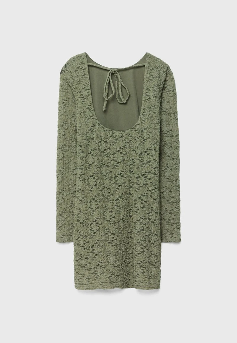 Stradivarius SHORT WITH BOW - Etuikleid - Khaki 6 Stradivarius SHORT WITH BOW - Etuikleid - Khaki – Bild 6