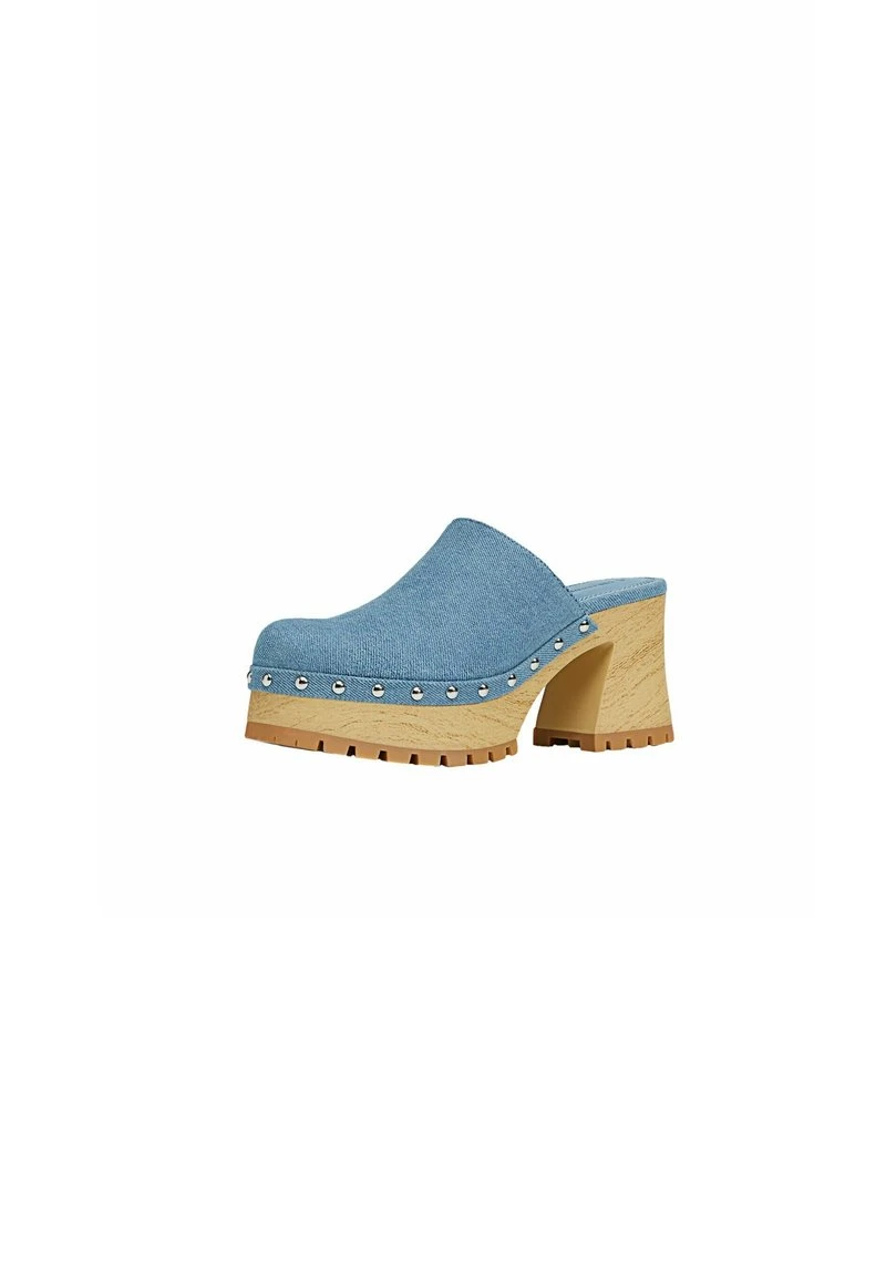 Stradivarius HIGH-HEEL WITH STUDS - Clogs - Blue Denim 2 Stradivarius HIGH-HEEL WITH STUDS - Clogs - Blue Denim – Bild 2