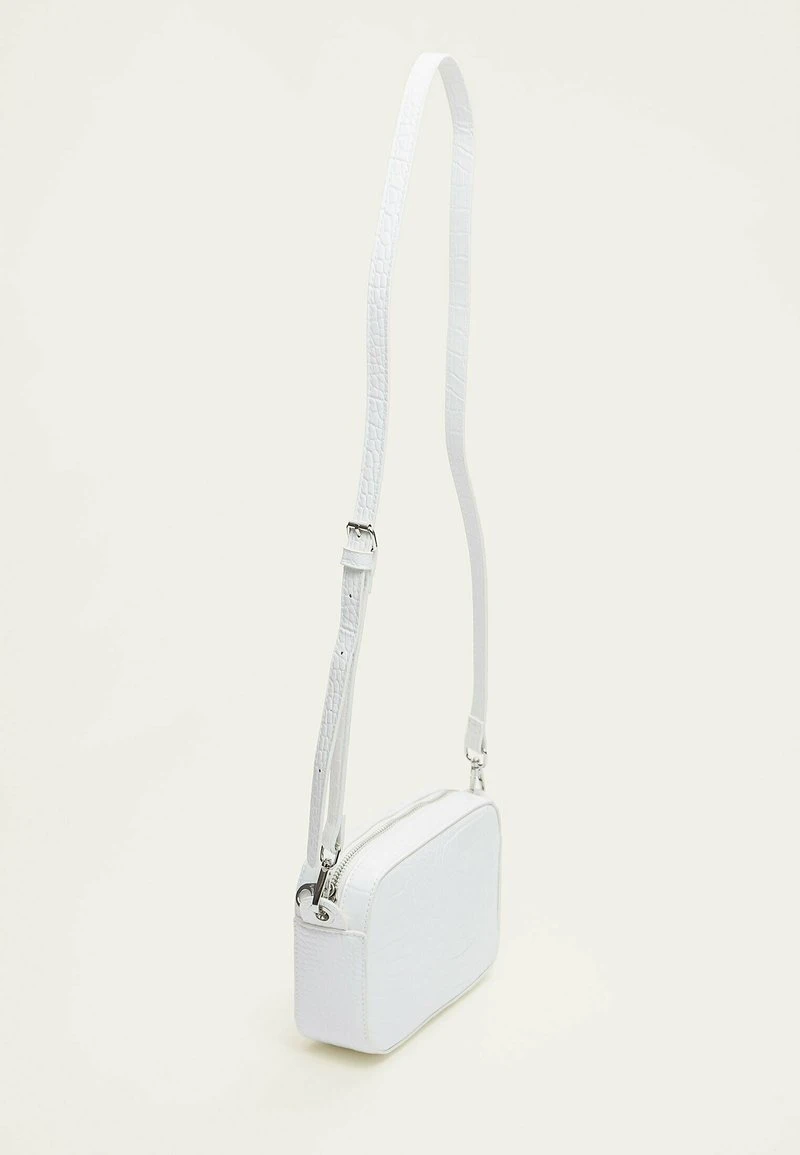 Stradivarius MOCK CROC REPORTER - Umhängetasche - White 6 Stradivarius MOCK CROC REPORTER - Umhängetasche - White – Bild 6