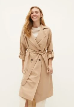 Stradivarius Trenchcoat - Stone