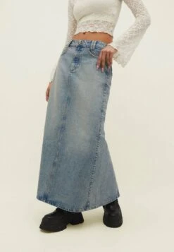 Stradivarius Maxirock - Dirty Denim