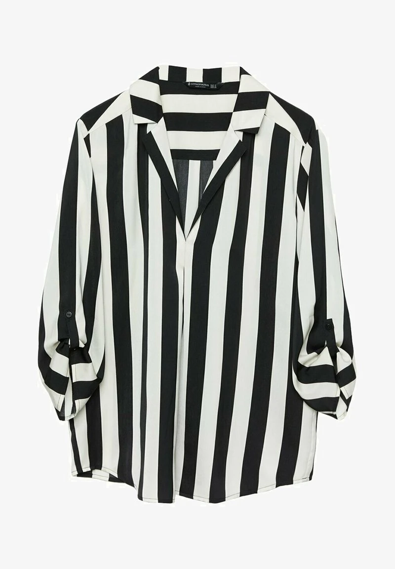 Stradivarius MIT REVERSKRAGEN - Bluse - Beige 5 Stradivarius MIT REVERSKRAGEN - Bluse - Beige – Bild 5