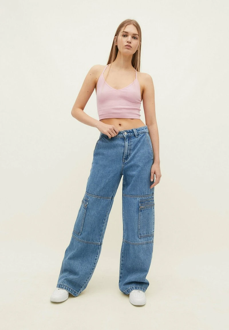 Stradivarius SEAMLESS WITH BLONDE STRAPS - Top - Light Pink 2 Stradivarius SEAMLESS WITH BLONDE STRAPS - Top - Light Pink – Bild 2