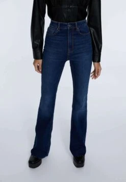 Stradivarius Jeans Bootcut - Dark Blue