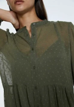 Stradivarius MIT MAOKRAGEN - Blusenkleid - Green -Stradivarius Deutschland Verkaufs-Shop aafbc6156cf740ef9fdadd977a3abe78