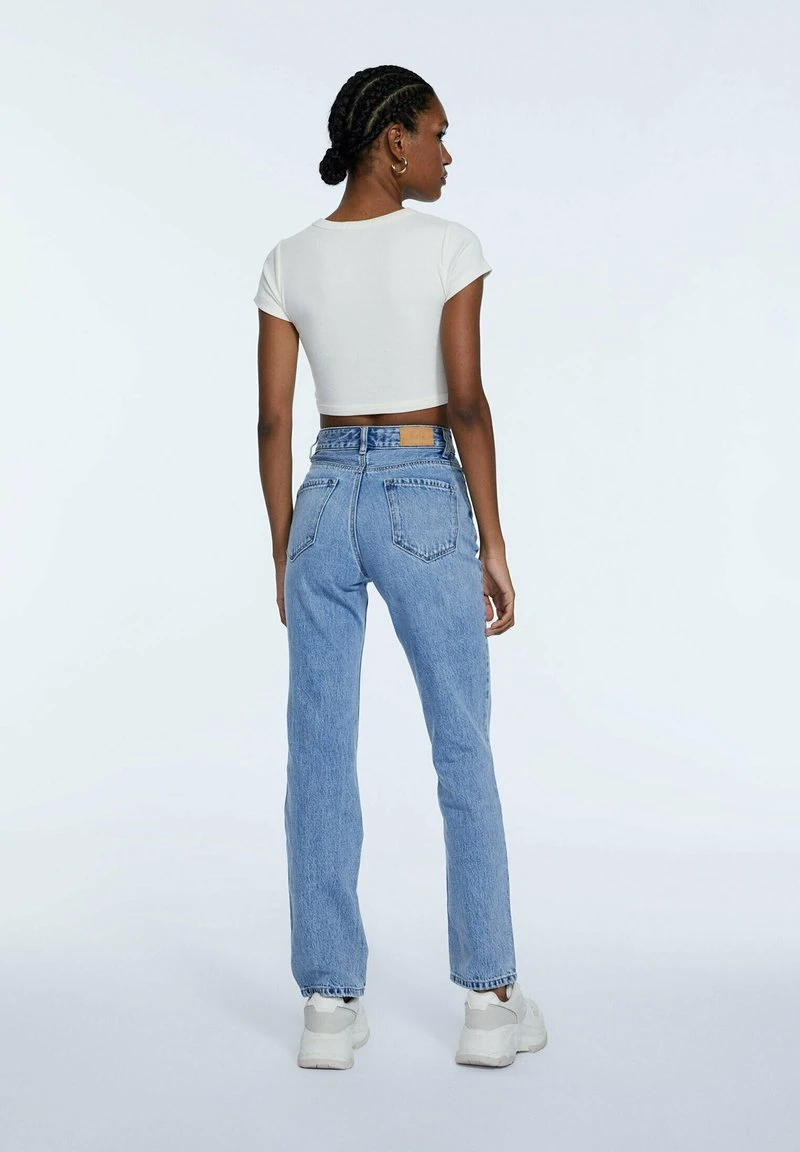 Stradivarius Jeans Straight Leg - Blue Denim 3 Stradivarius Jeans Straight Leg - Blue Denim – Bild 3