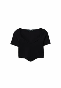 Stradivarius SEAMLESS - T-Shirt Basic - Black 8 Stradivarius SEAMLESS - T-Shirt Basic - Black -Stradivarius Deutschland Verkaufs-Shop ad938a7729824d2f835b5ff3eae29eac