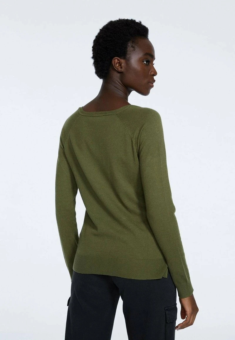 Stradivarius BASIC - Strickpullover - Green 3 Stradivarius BASIC - Strickpullover - Green – Bild 3