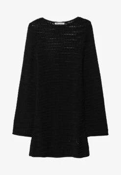 Stradivarius MIT LOCHMUSTER - Strickkleid - Black -Stradivarius Deutschland Verkaufs-Shop b1082baa7b3c43809e32177c792897f0
