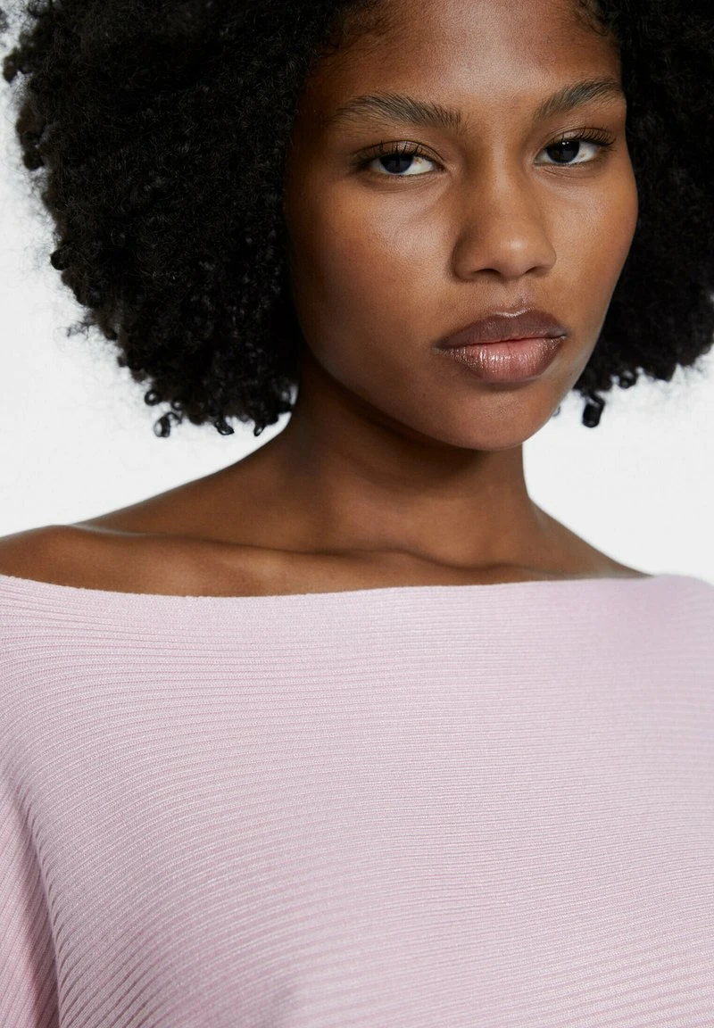 Stradivarius MIT BATEAU-AUSSCHNITT - Strickpullover - Light Pink 4 Stradivarius MIT BATEAU-AUSSCHNITT - Strickpullover - Light Pink – Bild 4