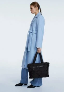 Stradivarius GESTEPPTE - Handtasche - Metallic Black