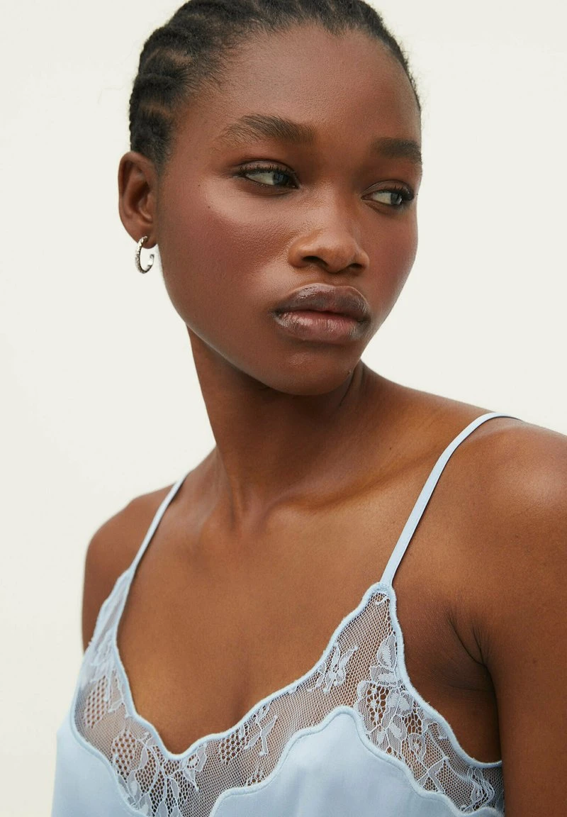 Stradivarius TRIMMED - Top - Blue 4 Stradivarius TRIMMED - Top - Blue – Bild 4