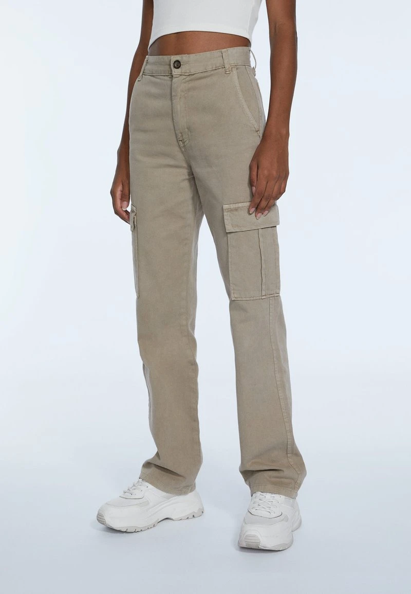 Stradivarius Cargohose - Beige 1 Stradivarius Cargohose - Beige