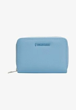 Stradivarius TEXTURED SQUARE - Geldbörse - Mottled Light Blue