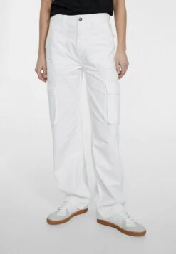 Stradivarius Cargohose - Off White