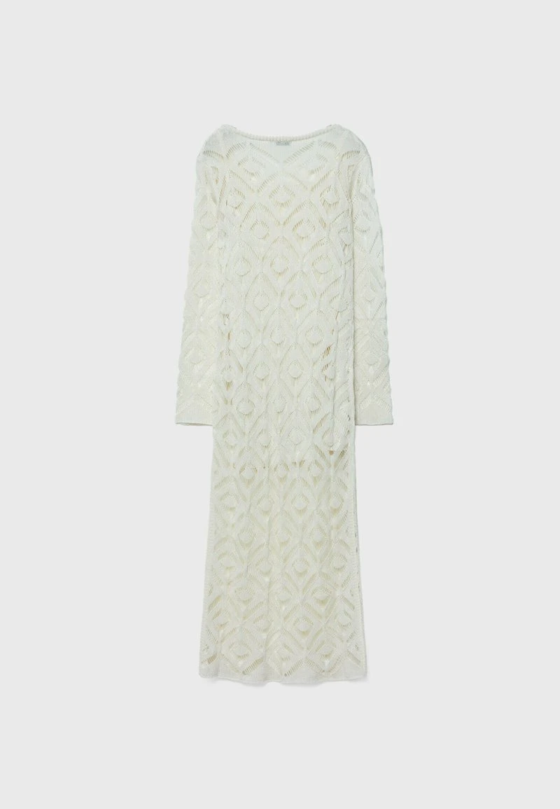 Stradivarius Strickkleid - Beige 6 Stradivarius Strickkleid - Beige – Bild 6