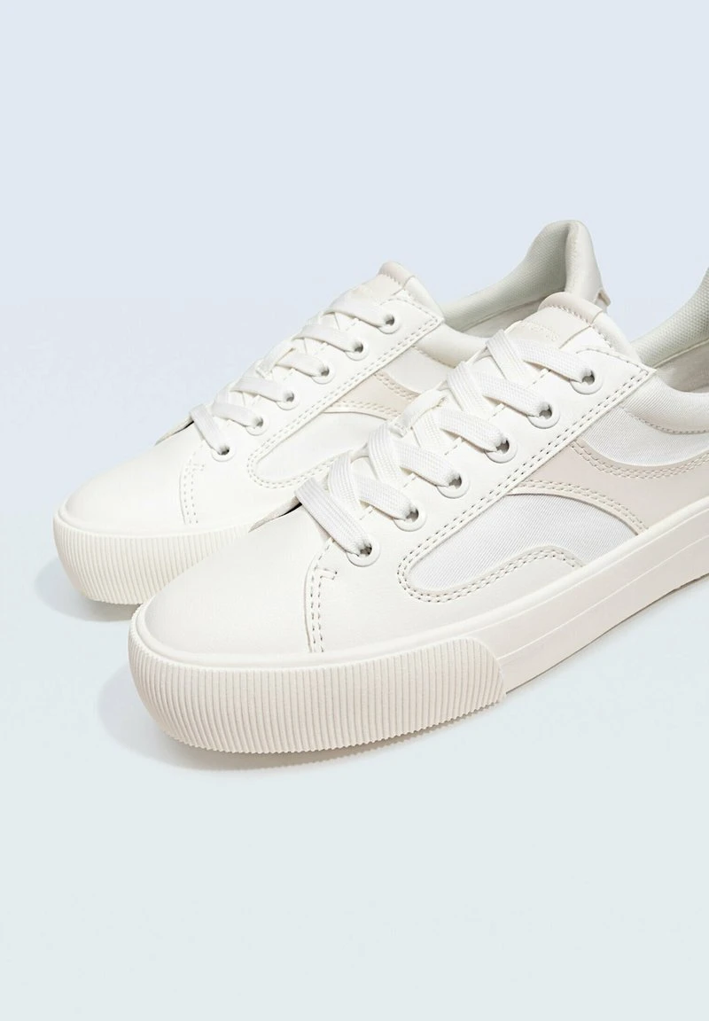Stradivarius TRACK - Sneaker Low - White 4 Stradivarius TRACK - Sneaker Low - White – Bild 4