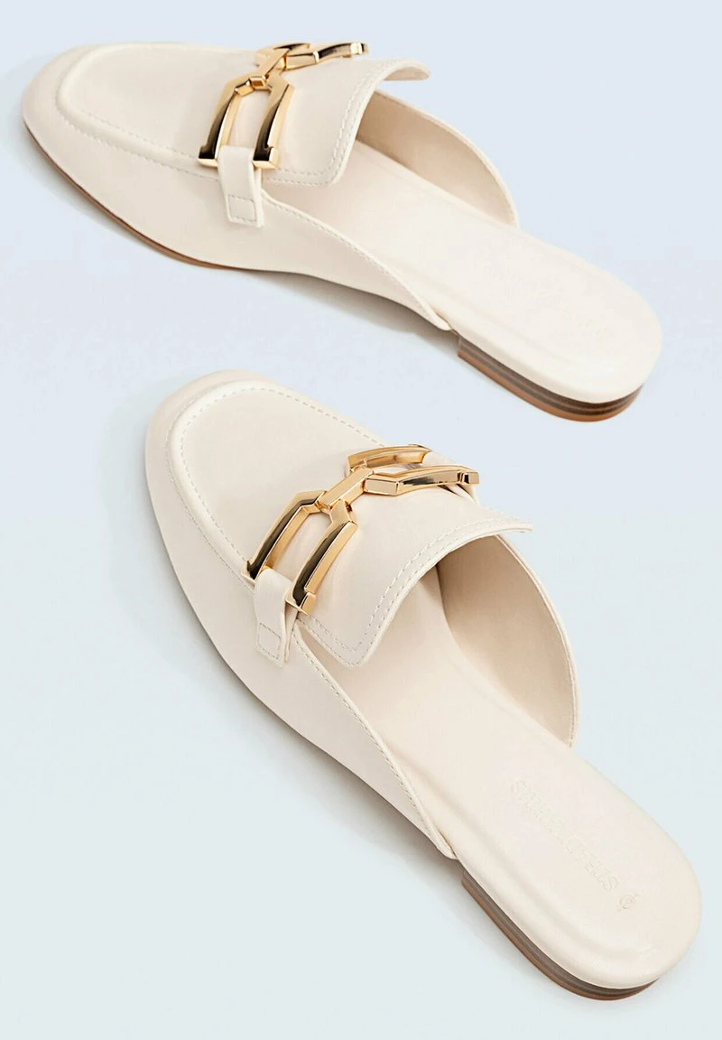 Stradivarius OFFENER - Pantolette Flach - Offwhite 6 Stradivarius OFFENER - Pantolette Flach - Offwhite – Bild 6