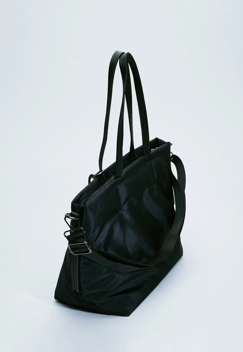 Stradivarius BASIC - Shopping Bag - Metallic Black 4 Stradivarius BASIC - Shopping Bag - Metallic Black – Bild 4