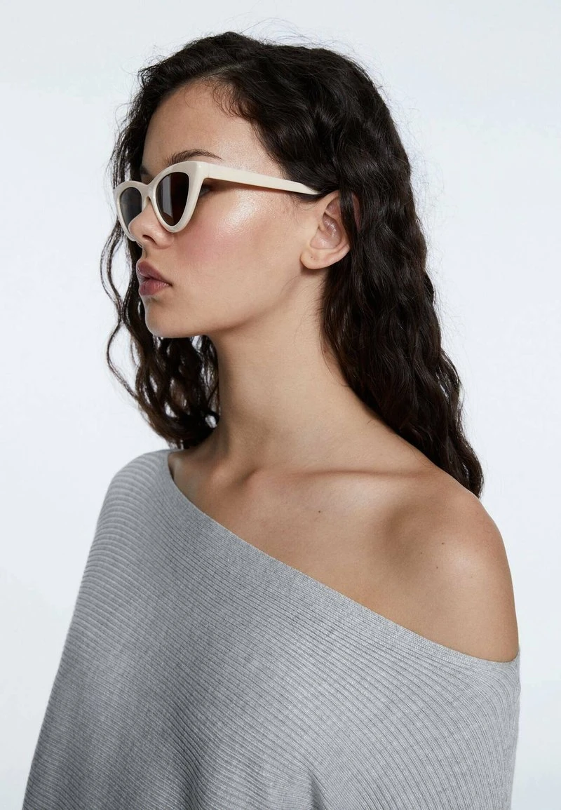 Stradivarius MIT BATEAU-AUSSCHNITT - Strickpullover - Grey 4 Stradivarius MIT BATEAU-AUSSCHNITT - Strickpullover - Grey – Bild 4