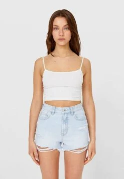 Stradivarius MIT RISSEN - Jeans Shorts - Light Blue 10 Stradivarius MIT RISSEN - Jeans Shorts - Light Blue -Stradivarius Deutschland Verkaufs-Shop bf39206ac21741a68c1a5f5b716faf54 1