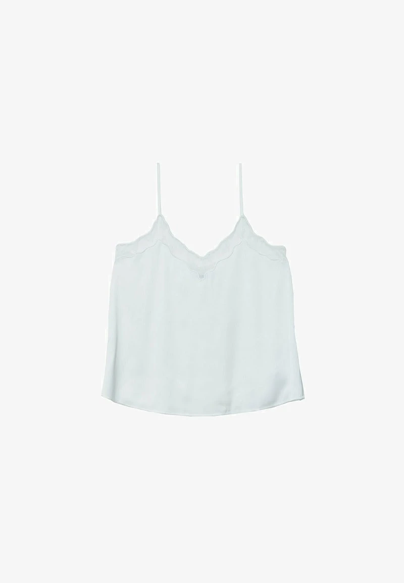 Stradivarius TRIMMED - Top - White 5 Stradivarius TRIMMED - Top - White – Bild 5