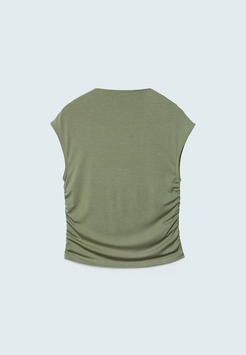 Stradivarius GATHERING - T-Shirt Basic - Khaki 6 Stradivarius GATHERING - T-Shirt Basic - Khaki – Bild 6