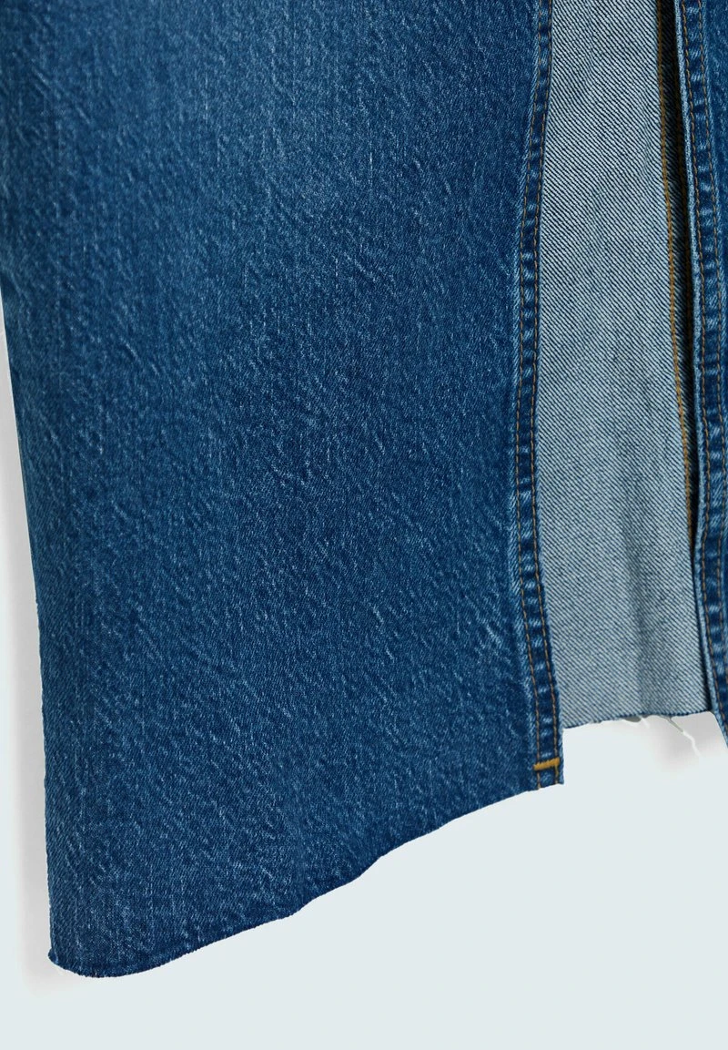 Stradivarius LANGER IM COMFORT-FIT - Jeansrock - Mottled Royal Blue 6 Stradivarius LANGER IM COMFORT-FIT - Jeansrock - Mottled Royal Blue – Bild 6