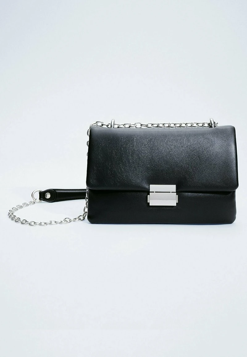 Stradivarius MIT VERSCHLUSS - Umhängetasche - Black 6 Stradivarius MIT VERSCHLUSS - Umhängetasche - Black – Bild 6