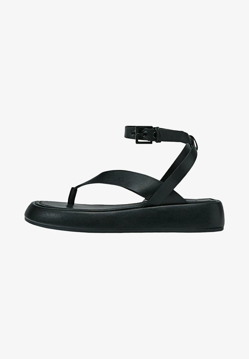 Stradivarius TIED - Riemensandalette - Black 5 Stradivarius TIED - Riemensandalette - Black – Bild 5