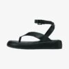 Stradivarius TIED - Riemensandalette - Black