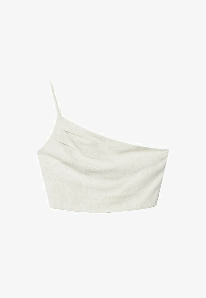 Stradivarius ASYMMETRIC RUSTIC - Top - Stone 5 Stradivarius ASYMMETRIC RUSTIC - Top - Stone – Bild 5