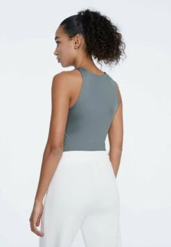 Stradivarius NECKHOLDER - Top - Mottled Dark Green -Stradivarius Deutschland Verkaufs-Shop c36c532835204ff4b82741721c34584b