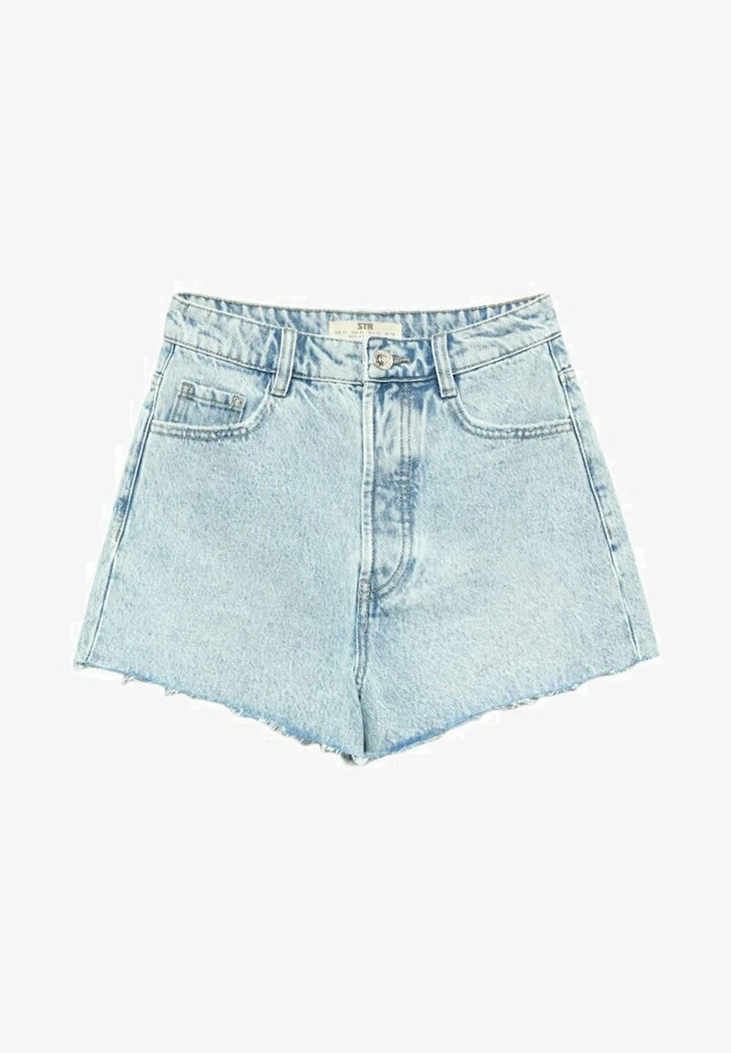 Stradivarius Jeans Shorts - Neon Blue 5 Stradivarius Jeans Shorts - Neon Blue – Bild 5