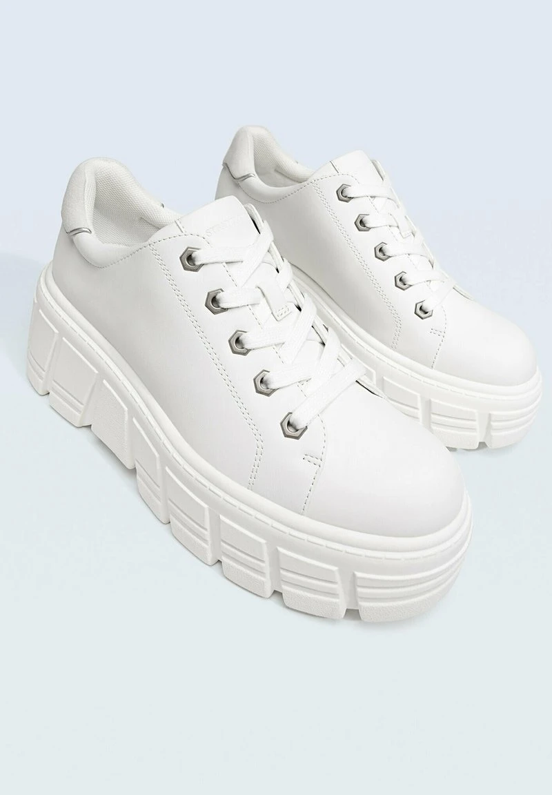 Stradivarius PLATEAU - Sneaker Low - White 5 Stradivarius PLATEAU - Sneaker Low - White – Bild 5