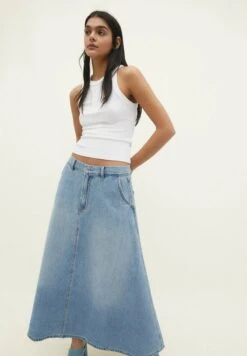 Stradivarius LONG FLOWING - Maxirock - Light Blue 9 Stradivarius LONG FLOWING - Maxirock - Light Blue -Stradivarius Deutschland Verkaufs-Shop c67ec2adf0224fe6a32cdff181b00262